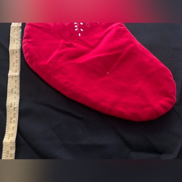 Red and Whiteye Christmas stocking, Preloved in good condition - Picture 3 of 3